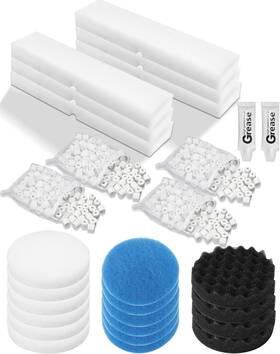 Tofcbye 705353461729 28 Pcs Replacement Filter Media Kit Fit For Fluval Fx2/fx4/fx5/fx6 Aquarium Filt