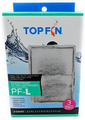 Pf75 Top Fin 313057295221 Silenstream Pf-l Refill For Pf20 Pf30 Pf40 And Power Filters 6.5i