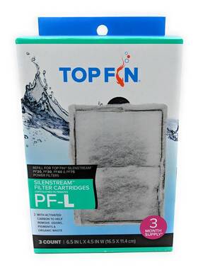 Pf75 Top Fin 342846921396 Silenstream Pf-l Refill For Pf20 Pf30 Pf40 And Power Filters 6.5in X 4