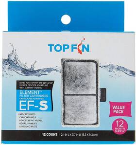 Top Fin 445049176164 Ef-s Element Filter Cartridge Value Pack 12 Month Supply 2.1 In X 3.7 I