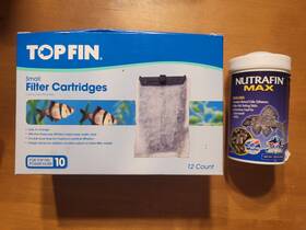 Top Fin 737257322011 Lot 9 Small Filter Cartridges Power Fish And Nutrafin Max Pleco Log