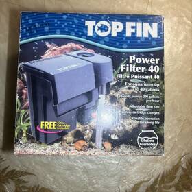 Pf-40 Top Fin 737257359055 Vintage Power Filter 40 Gallon Aquarium Water - New Sealed