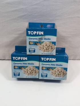 Top Fin 737257699366 Ceramic Filter Media Use With Canister Filters Lot Of 3 - 8.8 Oz