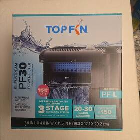 Pf30 Top Fin 737257723658 Silenstream Pf 30 Aquarium Fish Power Filter Fresh/saltwater 20-30 Gal