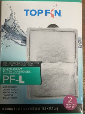 Top Fin 737257723665 Topfin Silenstream Filter Cartridges Pf-l 2 Count. Open Box