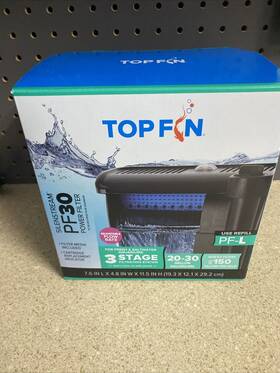 Pf30 Top Fin 737257885394 Silenstream Power Filter Pf 30 Aquarium Fish For Fresh/saltwater