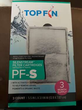 Top Fin 737257891425 Silenstream Filter Cartridges Pf-s 3 Count