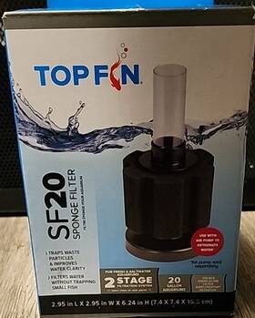 Top Fin 737257930728 2 Stage Filter For 20 Gallon Aquarium Tank