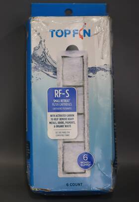 Top Fin 737257938236 Retreat Rf-s Filter Cartridges Small Refill 8.1in X 1.9in 6 Count