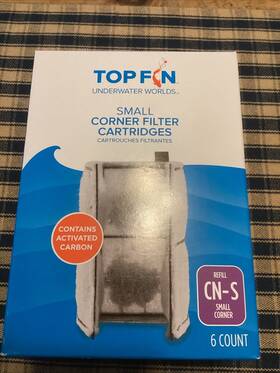 Top Fin 809308185868 Small Corner Filter Cartridges Cn-s New In Package