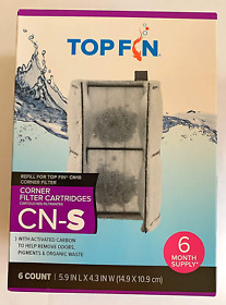 Cn10 Top Fin Cn-s Refill For Corner Filter 6 Count