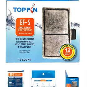 Top Fin Ef-s Element Filter Cartridge Value Pack 12 Month Supply