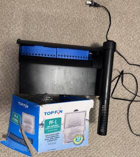 Top Fin Filter-75g Power Filter External Hob Freshwater 75 Gal 300 Gph