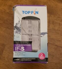 Top Fin Internal Filter Cartridges 4.13in. X 2.3in If-s 2 Count New Fish