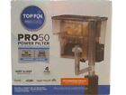 Top Fin Pro 50 Gallon 4 Stage Aquarium Power Filter New Open Box Bundle