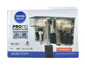 Tf-20-751559 Top Fin Pro 110 Power Filter For Gal. Aquariums 4 Stage System Quiet