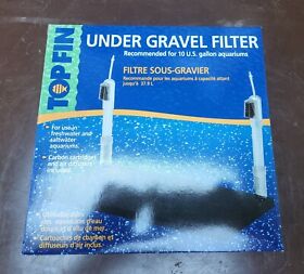 Top Fin Topfin Under Gravel Filter 10 Gallon Fits 10inch X 20inch Aquarium New