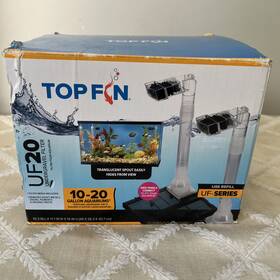 Uf20 Top Fin Underwater Filter System For 10-20 Gallon Aquariums New