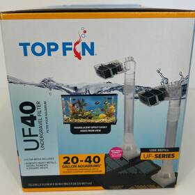 Uf40 Top Fin Underwater Filter System For 20-40 Gallon Aquariums New
