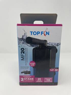 Wf400 Top Fin Mf20 Multi-stage Internal Power Filter 20 Gallon Aquarium