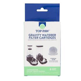 Top Paw 196481001831 Water Filter Cartridges 6 Count For Aquarium Pet Purification
