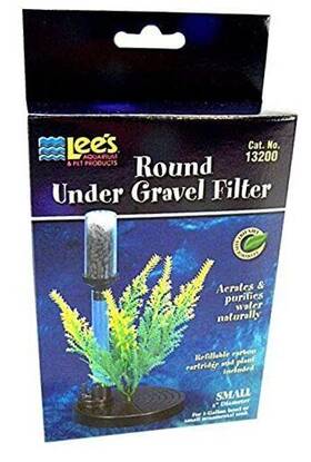 Ale13200 Topdawg Pet Supply 107074 Lees Products Undergravel Fishbowl Filter 1-gallon