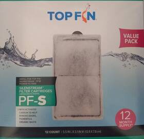 Pf10 Topfin 313050967927 Top Fin Silenstream Pf-s Refill For Power Filters 5.5in X 3.1- 12 Count 1