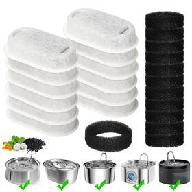 Toudabbq 743352445357 Cat Water Fountain Filter 24-pack Filters Replacement For White