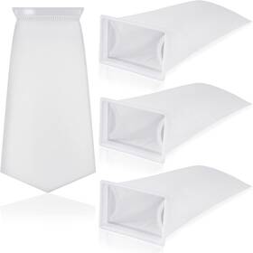 Tranqun 744110346374 4 Pack Rectangle Filter Sock 200 M 7 X 4.5 Inch Aquarium Bags
