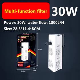 Turbo-roofinds 445008473495 Aquarium Fish Tank Filter Three-in-one Water Purification Circulation Pump Small