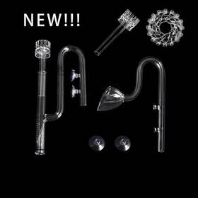Turbo-roofinds 705353274473 Glass Pipe Lily Poppy Peony Spin Surface Skimmer Inflow Outflow 13mm 17mm Aquari