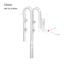 Turbo-roofinds 744110456950 Aquapro Inflow Outflow Inlet Outlet Skimmer Plastic Fish Tank Accessories Plant