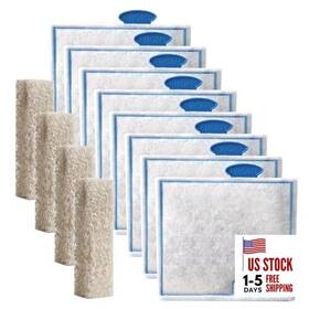 Tc-filter002-l-8pack Turchongeco 8 Pack Large Aquarium Filter Cartridges Replacement Compatible Large-8