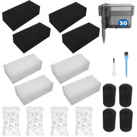 0f-mjkv-ulfr Tuvisin Aquarium Filter Media Replacement For Aquaclear 50 Power Three-stage