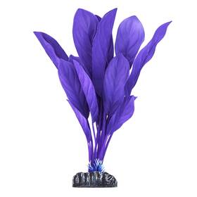 Underwater Treasures 628742203642 Purple Anubias Silk Plant 12 Inch