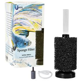 Xsf01n Uneak Extra Small Aquarium Sponge Filter Fish Tank Silent Filteration Breeding Fry