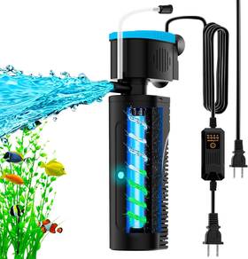 Vcraze 711181370546 U - V Aquarium Filter With Timer 3/6/12/24 Hours For Green Water Cleaning Fis