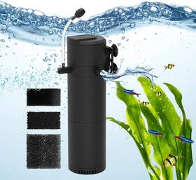 Hy-8828 Vcraze 3-stage Internal Aquarium Filter 210gph Turtle Dual Tank-