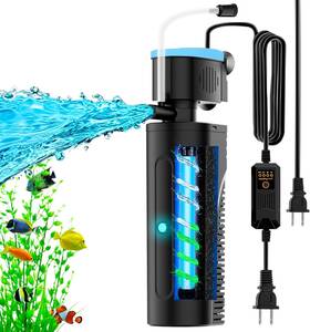 Kv-188 Vcraze U - V Aquarium Filter With Timer 3/6/12/24 Hours For Green Water Cleaning Fis