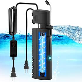 Qv-288 Vcraze Fish Tank Filter With U - V Light And Timer 3/6/12/24 Hours For Green Water C