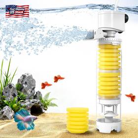 Gl-1603f Vehipa Fish Tank Filters 4-in-1 Aquarium Filter For Multi-layer Filtration Adj