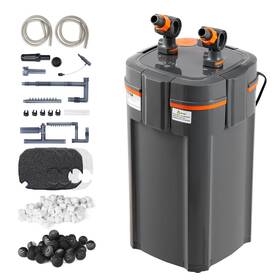 Vevor 197988814078 Aquarium Filter 317gph 4-stage Canister 100 Gallon 12w