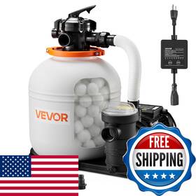 Vevor B0gmq1y44j Flashpure Sand Filter Pump 16 In For Above Ground Pool 1 Hp 4400 Gph