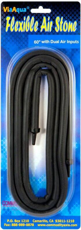 As-150 Via Aqua Flexible Air Stone With Dual Input 60 Inch Long - 1 Ct