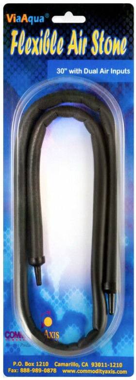 As-75 Via Aqua Flexible Air Stone With Dual Input 30 Inch Long - 1 Ct