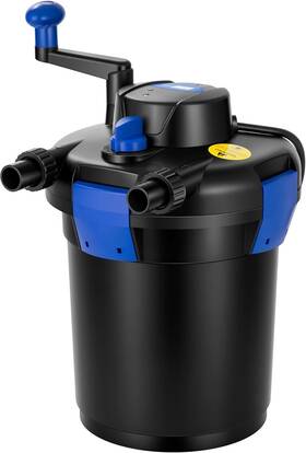 Vh1159 Vivohome Pressurized Biological Pond Filter With 9-watt Light Suitable Black