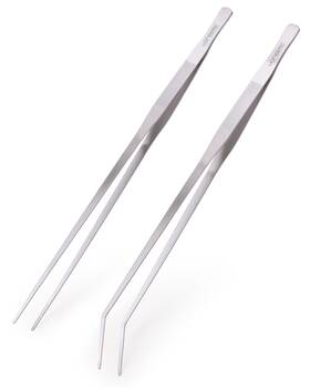 Vorestic 719326719207 2 Pcs Heavy Duty Reptile Feeding Tongs Aquarium Tweezers 18 Inch Straight A