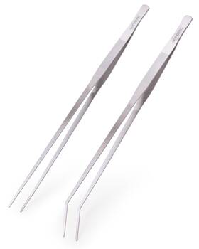 Vorestic 720892297433 Straight And Curved Aquarium Tweezers Set 23.6 Inch Stainless Steel