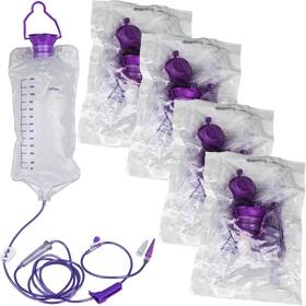 Test-5pcstube Vwj 4 Packs E-nteral Delivery Gravity Bag 1200ml Feeding Disposable