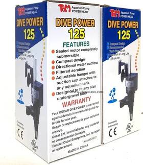 Wetpets 617513332391 Aquarium Powerhead 125gph Filtration Oxygenation Circulation Submersible W